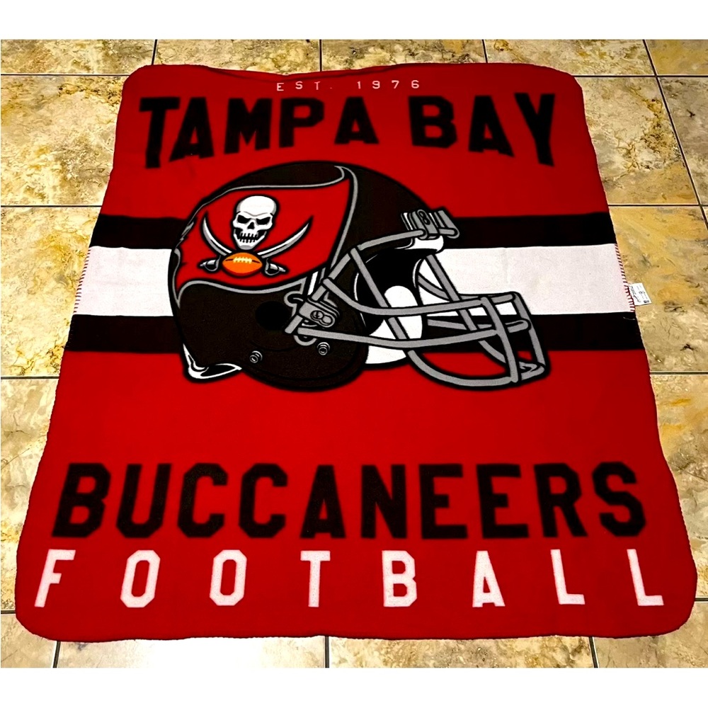 The Northwest Company Tampa Bay Buccaneers NFL Vintage Throw Blanket  57” X 47”